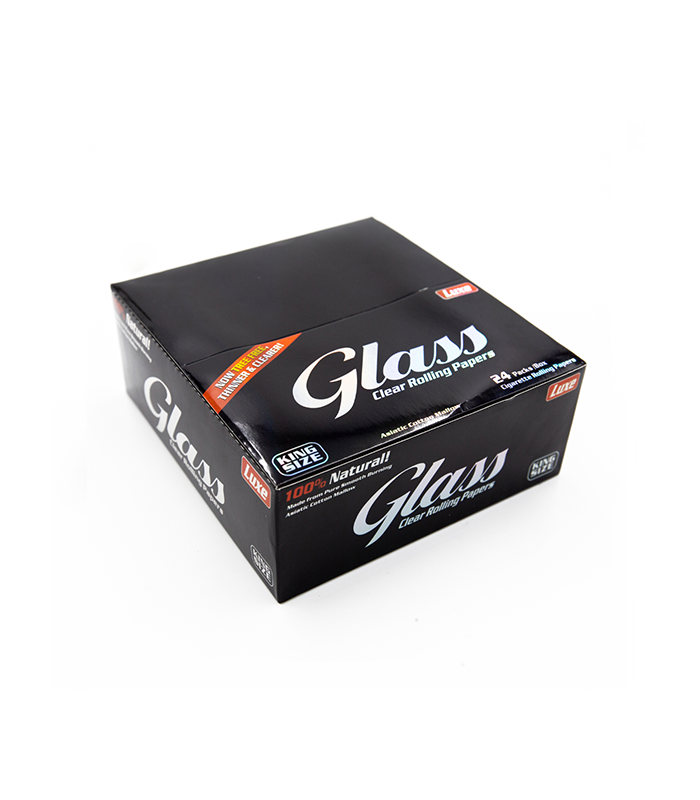 Skunk9 Feuille à rouler - Glass King Size Transparent Cellulose Papers BOX a 24Stk – Image 1