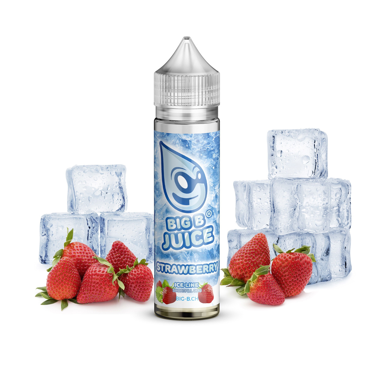 Big B Juice ICE Line Strawberry - E-Liquide Fraise Glacee 50ml 70/30 – Image 1