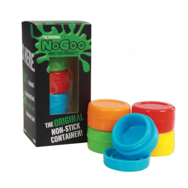 NoGoo pack 5 containers silicone multi-couleurs