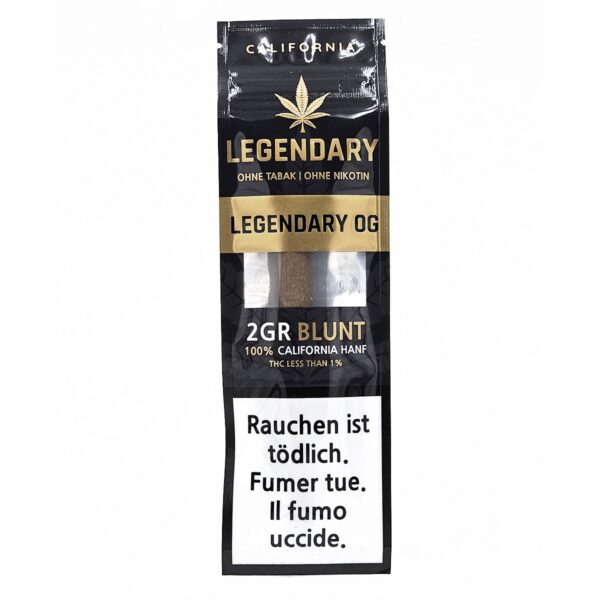 Be Legendary Premium CBD Blunt 2g — Cigare CBD Prêt à Fumer – Image 1