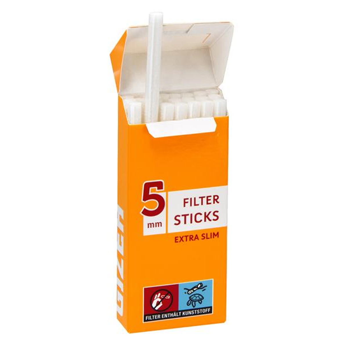 GIZEH Extra Slim Filtre Sticks 5mm 126pcs – Image 1