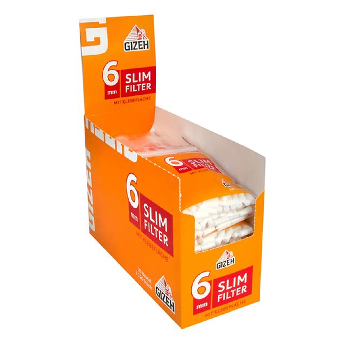 GIZEH Slim Filtre 6mm Présentoir 20 x 120pcs – Image 1