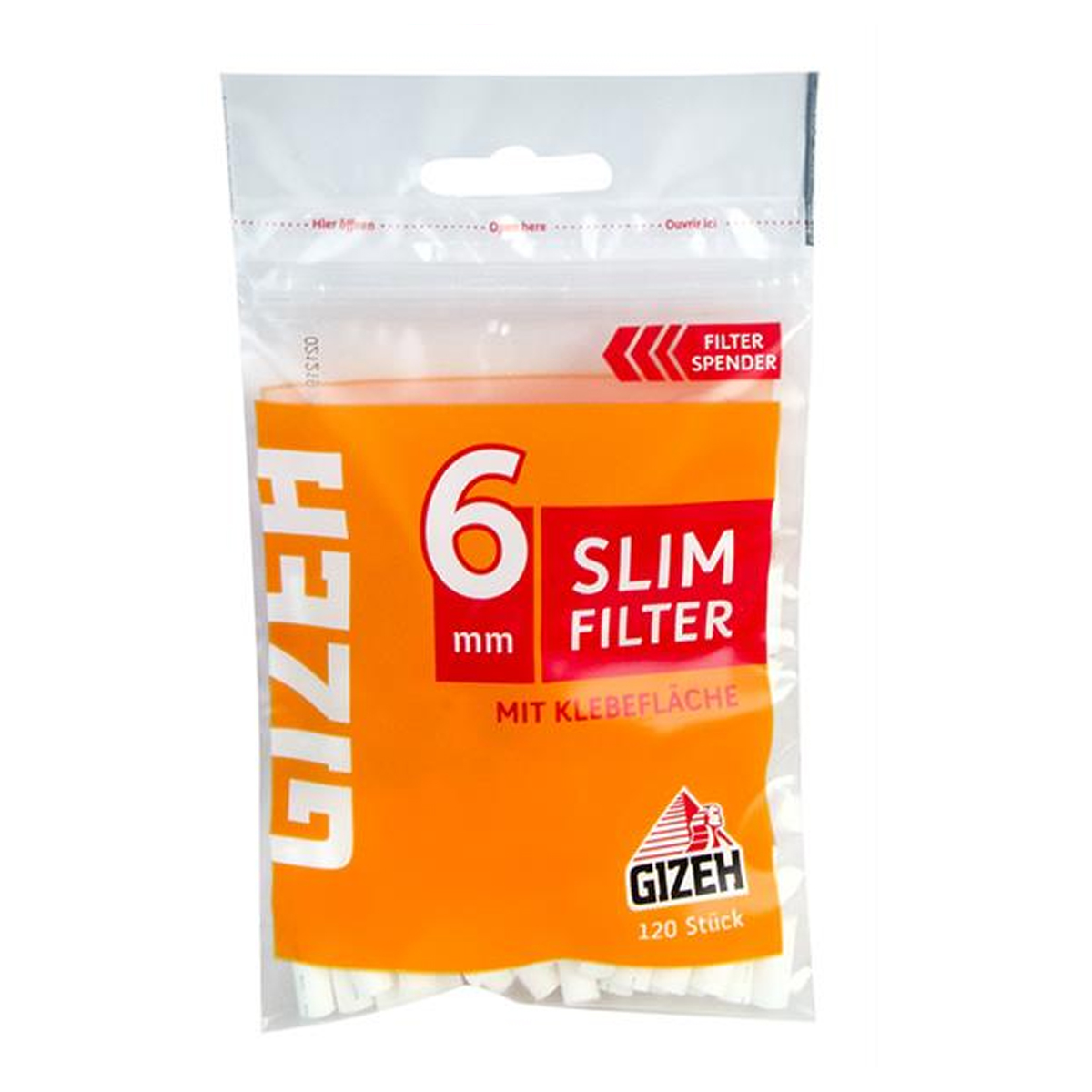 GIZEH Slim Filtre 6mm 120pcs – Image 1