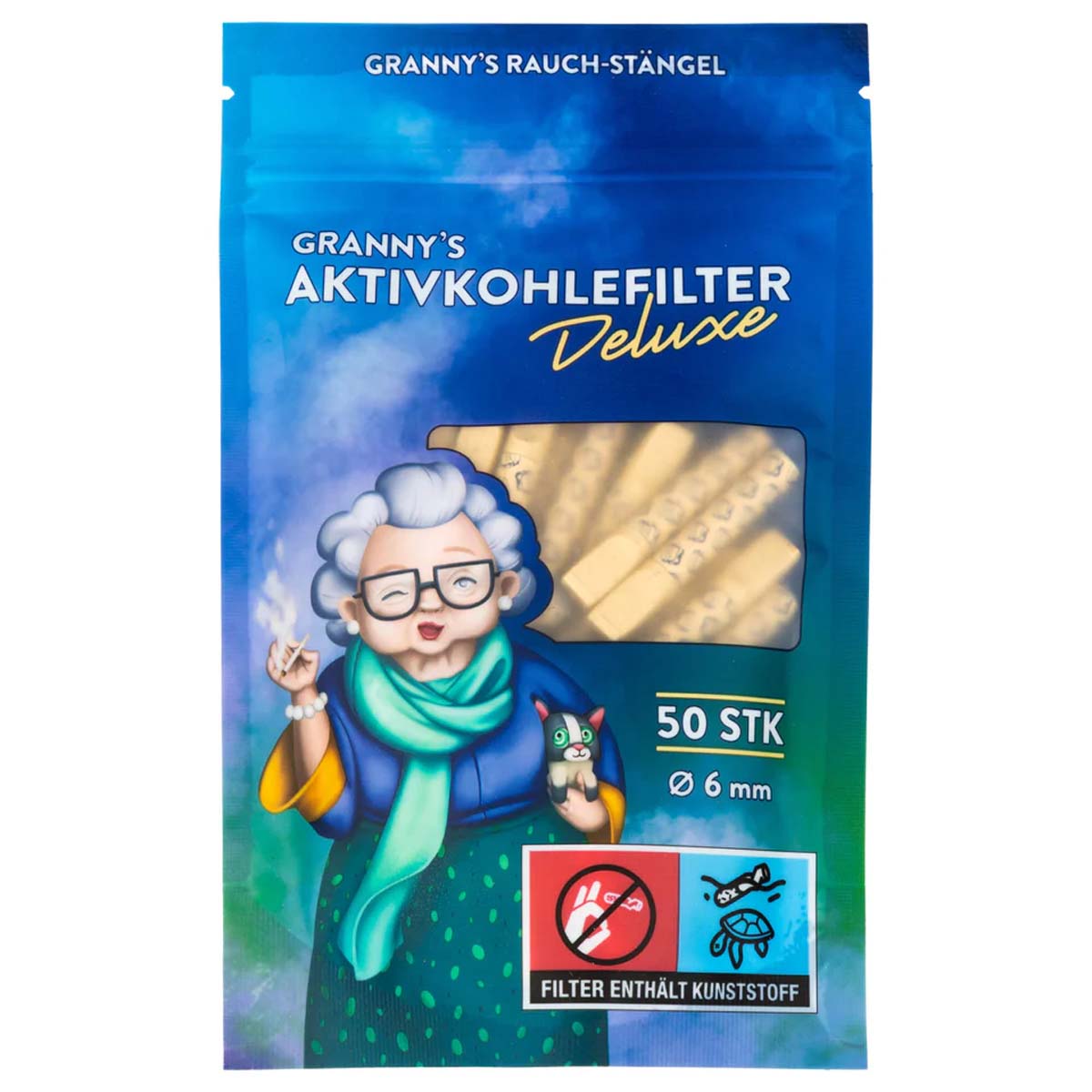 Grannys Filtre à charbon actif Deluxe 6mm 50pcs – Image 1