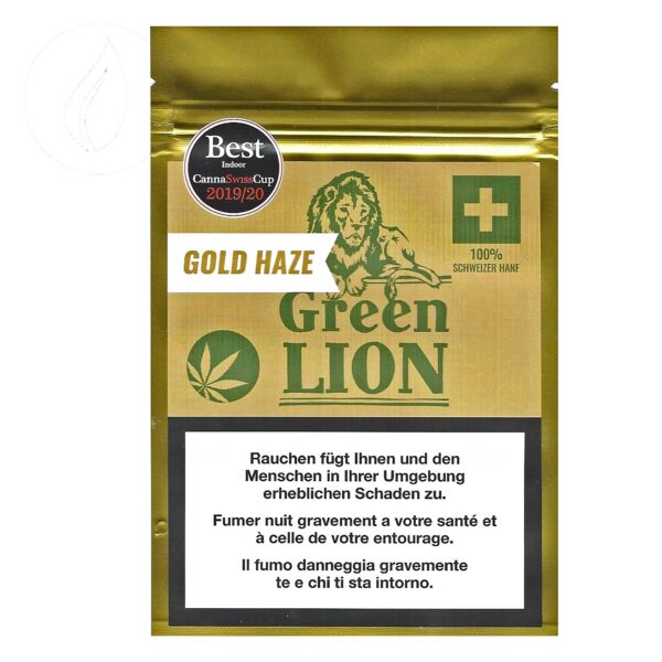 Green Lion Gold Haze Indoor CBD 10g — Fleur Premium Dorée – Image 1