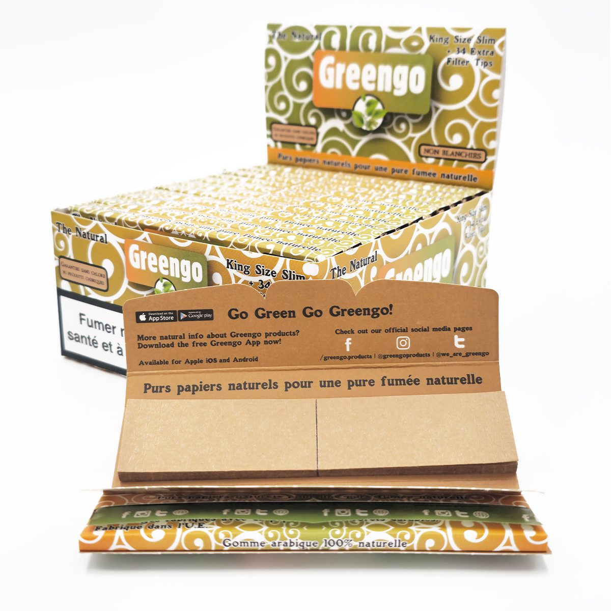 Greengo Kingsize Slim + Filtres Box 24pcs – Image 1