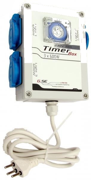 GSE Timer Box 3x 600W – Boîtier Minuterie 3 Sorties
