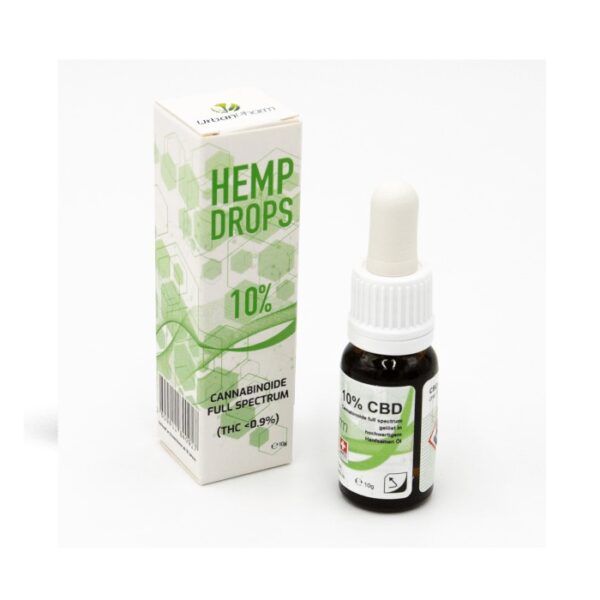 Huile de CBD - Urban Pharm Hemp Drops 10% – Image 1