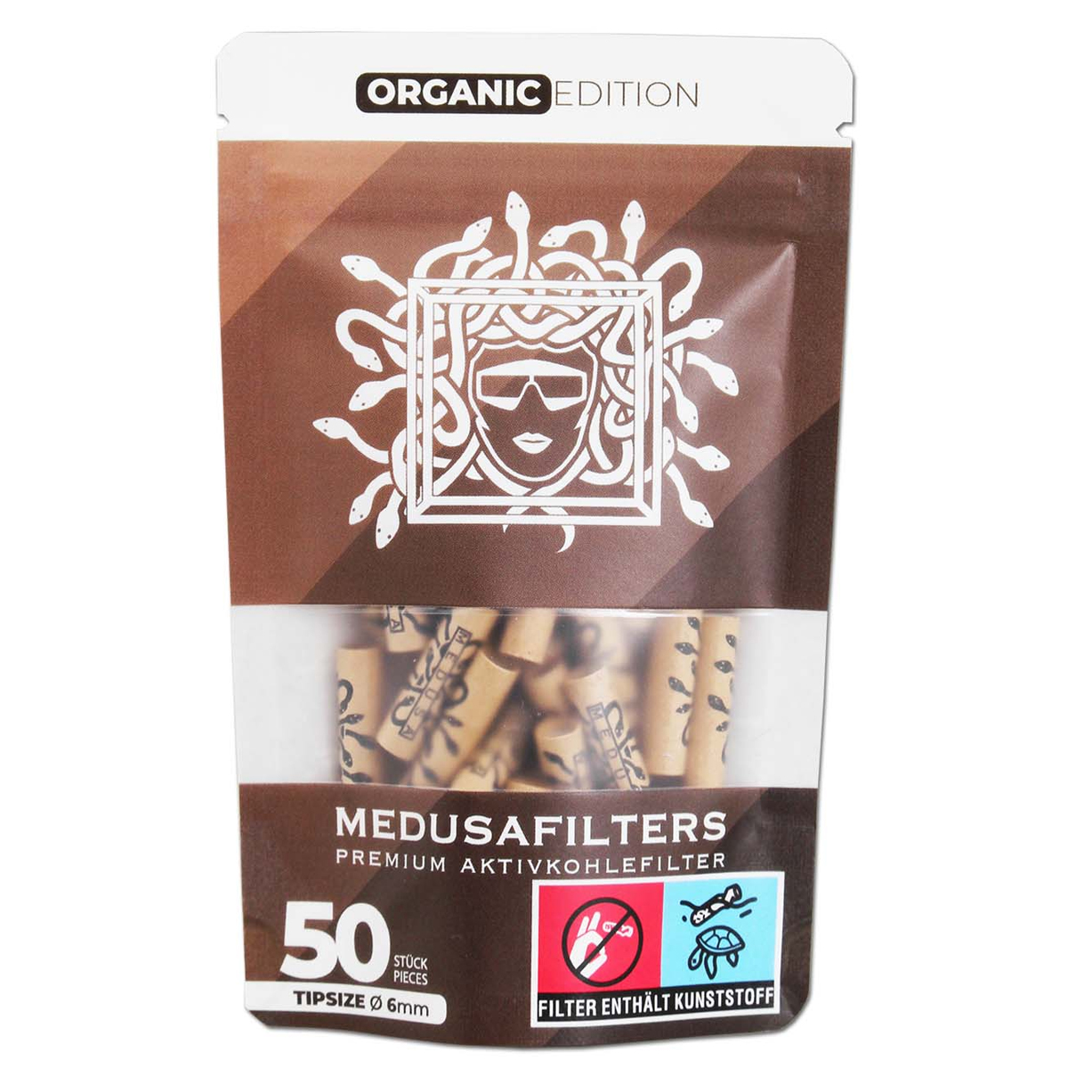 Medusa Filtres hybrides Organics 6mm 50pcs – Image 1