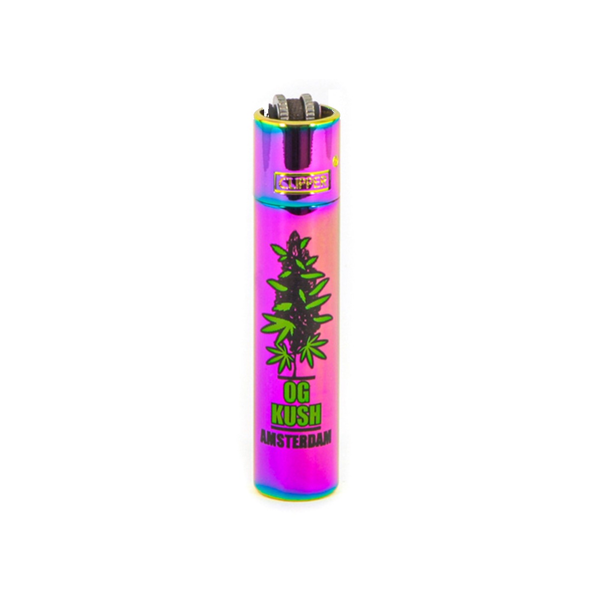p-26022-26013-v7 Briquet Clipper Metal Icy Adam OG Kush — Métal premium rechargeable – Image 1