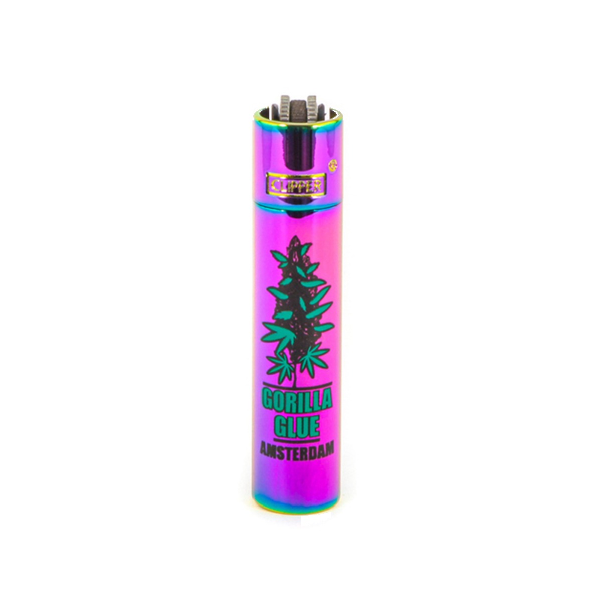 p-26030-26021-v7 Briquet Clipper Metal Icy Adam Gorilla Glue — Métal premium rechargeable – Image 1