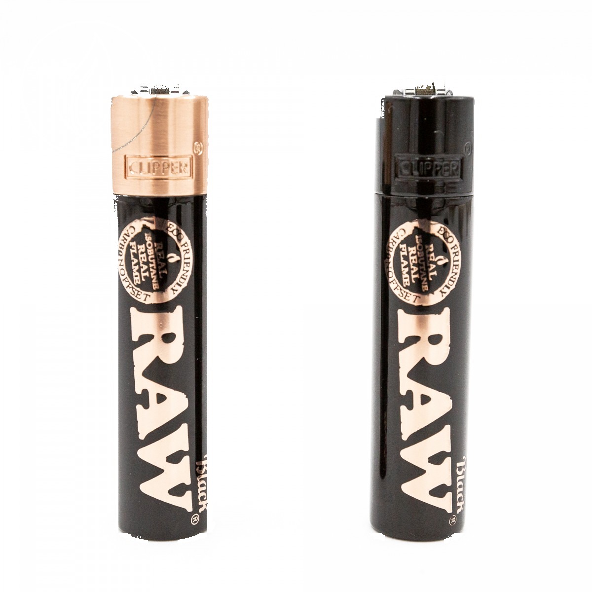p-26076-26179-v7 Briquet Clipper RAW Rose Black Gold CMP11R (coloris assorti) — Métal premium rechargeable – Image 1