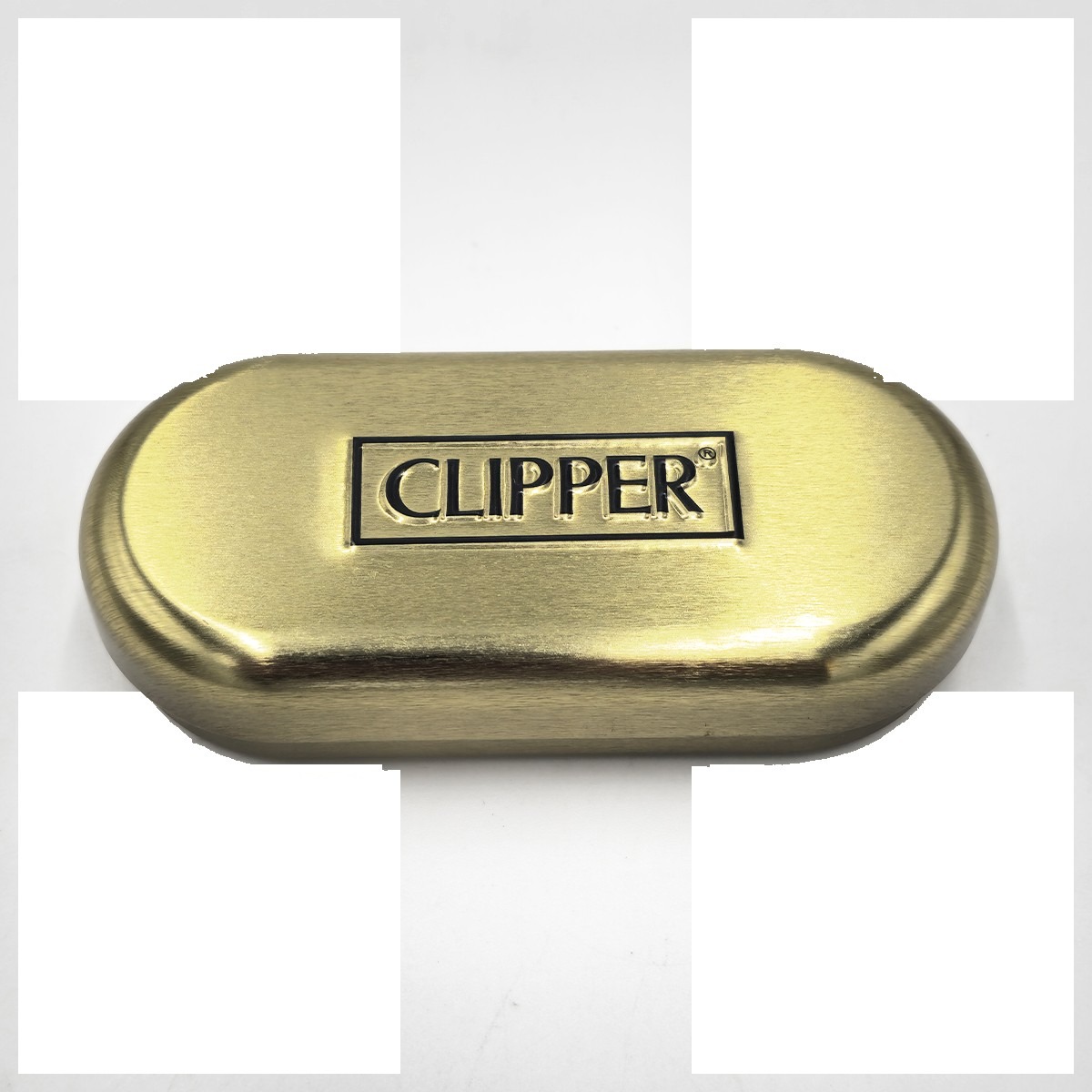 p-26137-26150-v7 Étui métal pour briquet Clipper — Doré (briquet non inclus) – Image 1