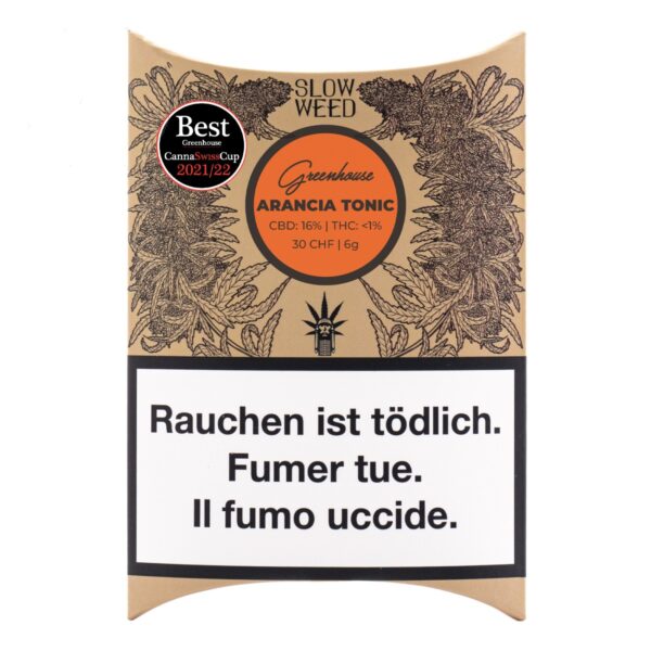 Slow Weed Arancia Tonic Greenhouse CBD 6g — Agrumes Sous Serre – Image 1