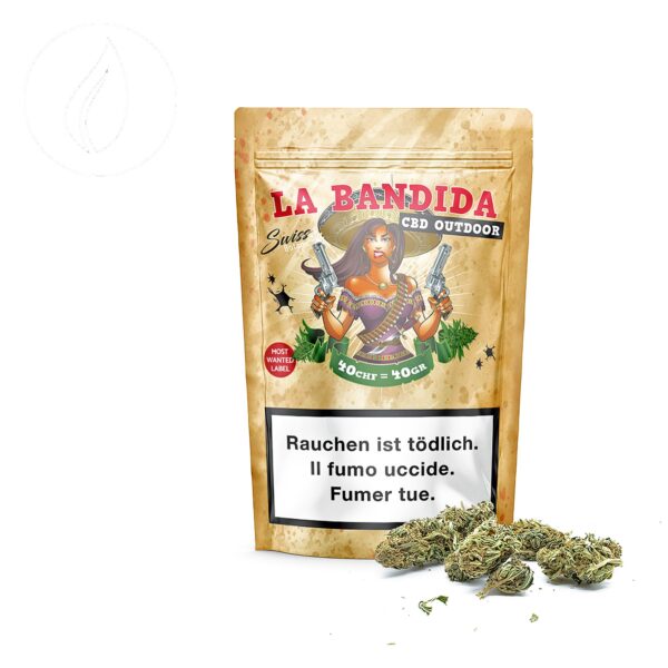 Swiss Botanic La Bandida Outdoor CBD 40g — Fleur Suisse Grand Format – Image 1