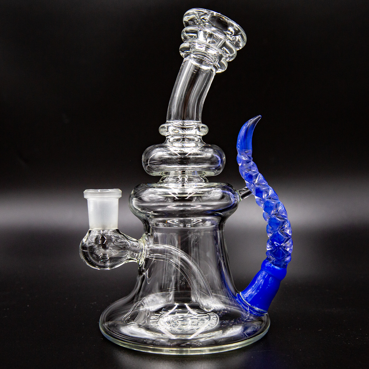 Badabing Verre Badabend Blue Deep Cut Horn 14mm – Image 1